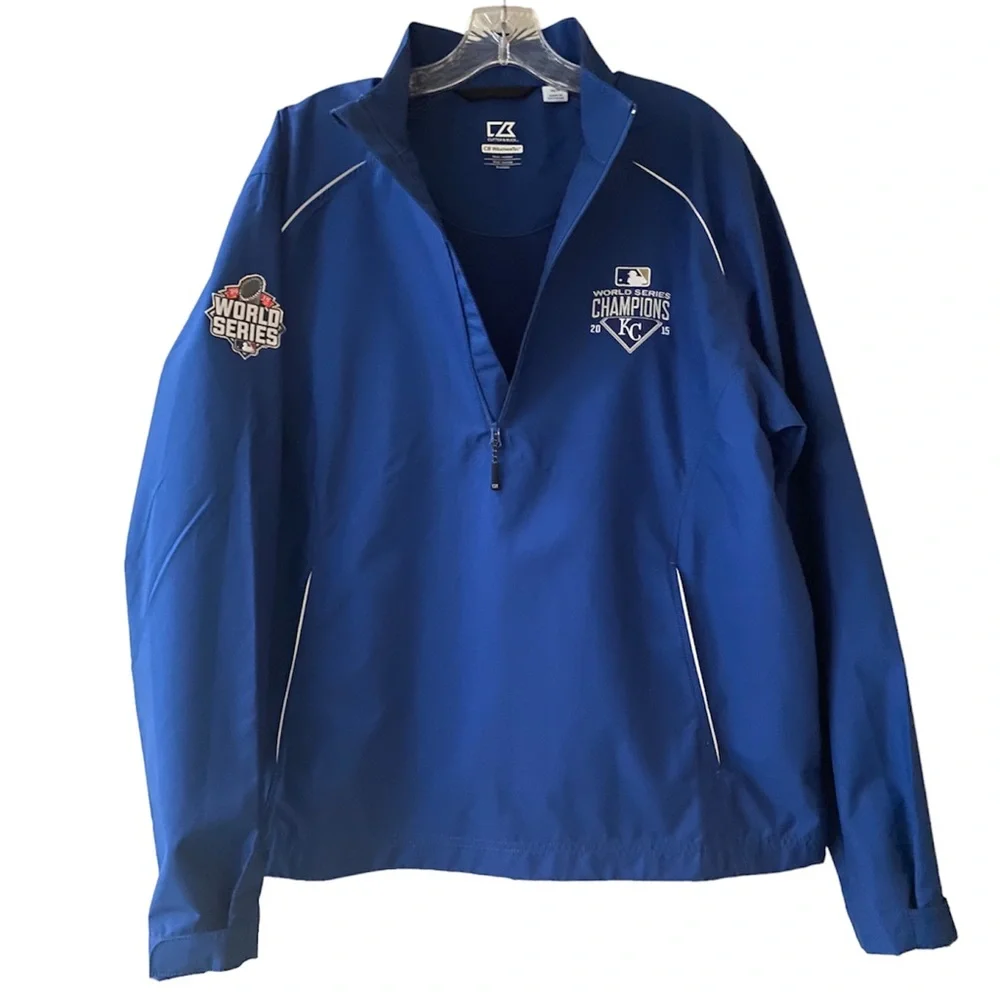 Vintage MLB Championship Jacket Kansas City 2015 Sports Memorabilia Collectible